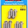 ARP S/S Header Bolt Kit - 3/8 x .875 UHL (12) 400-1106