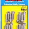ARP S/S Header Bolt Kit - 3/8 x 1.00 UHL (16) 400-1112