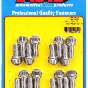 ARP S/S Header Bolt Kit - 3/8 x .750 UHL (16) 400-1202