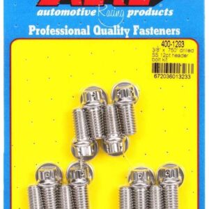 ARP S/S Header Bolt Kit - 3/8 x .750 UHL (12) 400-1203