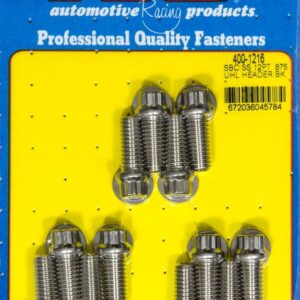 ARP Header Bolt Kit - 12pt. 3/8 x .875 UHL (12) 400-1216