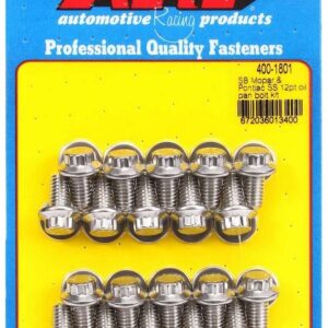 ARP S/S Oil Pan Bolt Kit 400-1801
