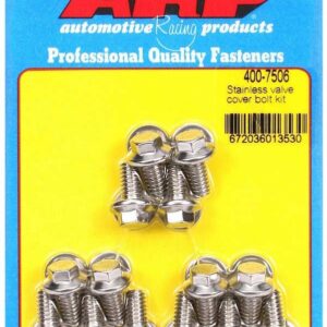 ARP S/S Valve Cover Bolt Kit 1/4in- 20 6pt. (14) 400-7506