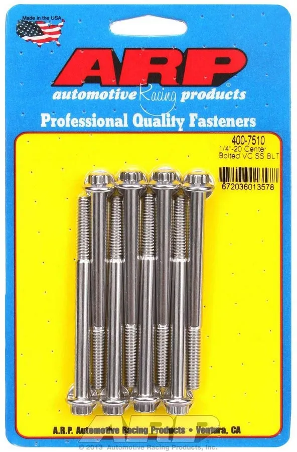 ARP S/S Valve Cover Bolt Kit 1/4in-20 12pt. (8) 400-7510