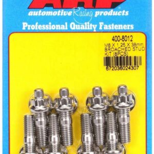 ARP Stud Kit - Broached 8pk 8mm x 1.25 x 38mm 400-8012
