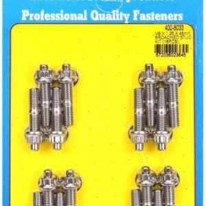 ARP S/S Stud & Nut Kit (16) 8mm x 1.25in x  45mm 400-8033