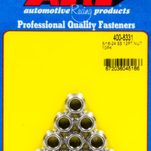 ARP 5/16-24 SS 12pt Nut Kit (10pk) 400-8331