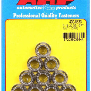 ARP S/S 12pt. Nuts - 7/16-20 (10) 400-8333