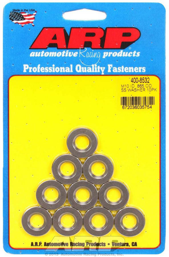 ARP 10mm ID SS Washers 10pk .865 OD 400-8532