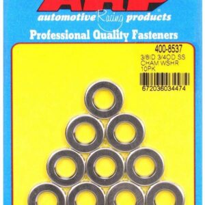 ARP S/S Flat Washers - 3/8 ID x 3/4 OD (10) 400-8537