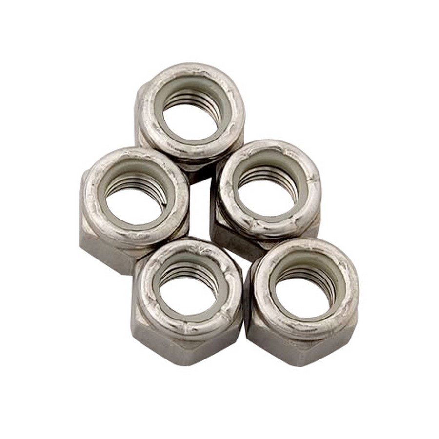ARP S/S 6pt. Fine Nyloc Nuts - 3/8-24 (5) 400-8764