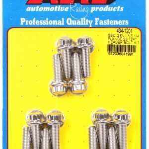 ARP S/S Header Bolt Kit - 12pt. GM LS 434-1201