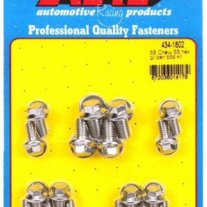 ARP SBC S/S Oil Pan Bolt Kit 6pt. 434-1802