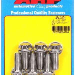 ARP S/S Motor Mount Bolt Kit 12pt. LS1/LS2 434-3101