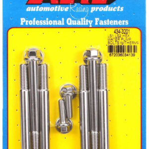 ARP S/S W/P & Thermostat Hsg Bolt Kit - 6pt. LS1/LS2 434-3201
