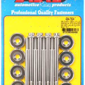 ARP Valve Cover 12pt SS Bolt Kit GM LS e/.375 Spacer 434-7504