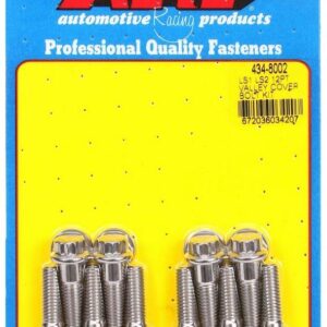 ARP S/S Valley Cover Bolt Kit - 12pt. LS1/LS2 434-8002