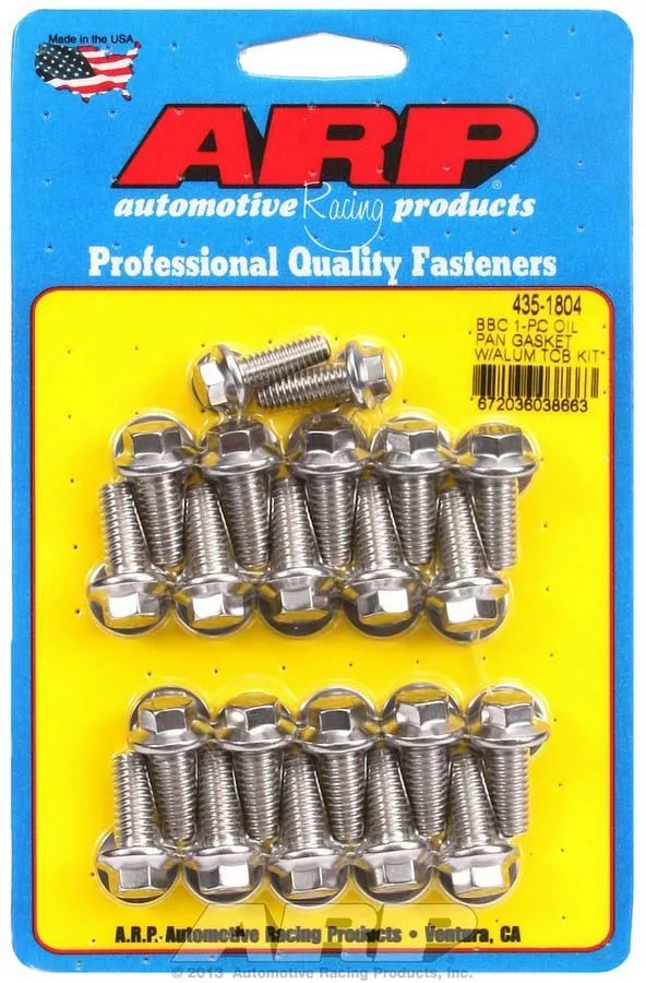ARP BBC S/S Oil Pan Bolt Kit 6pt. 435-1804