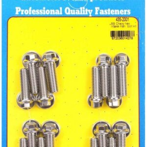 ARP BBC S/S Intake Bolt Kit 6pt. 435-2001