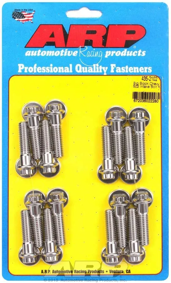 ARP BBC S/S Intake Bolt Kit 12pt. 435-2102