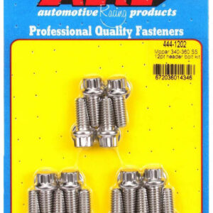 ARP S/S Header Bolt Kit - 5/16 x .750 UHL (14) 444-1202