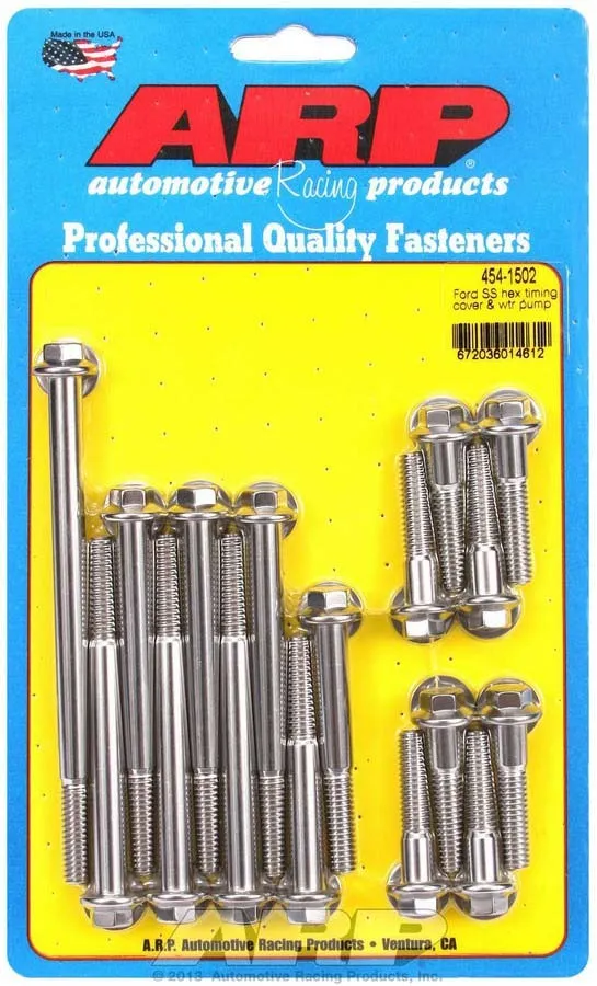 ARP SBF S/S T/C & W/P Bolt Kit 6pt. 454-1502