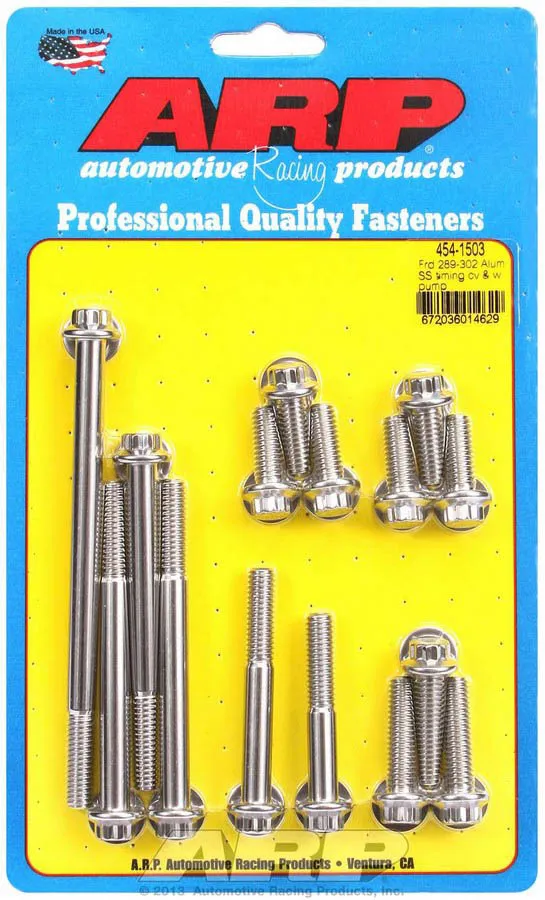 ARP SBF S/S T/C & W/P Bolt Kit 12pt. 454-1503