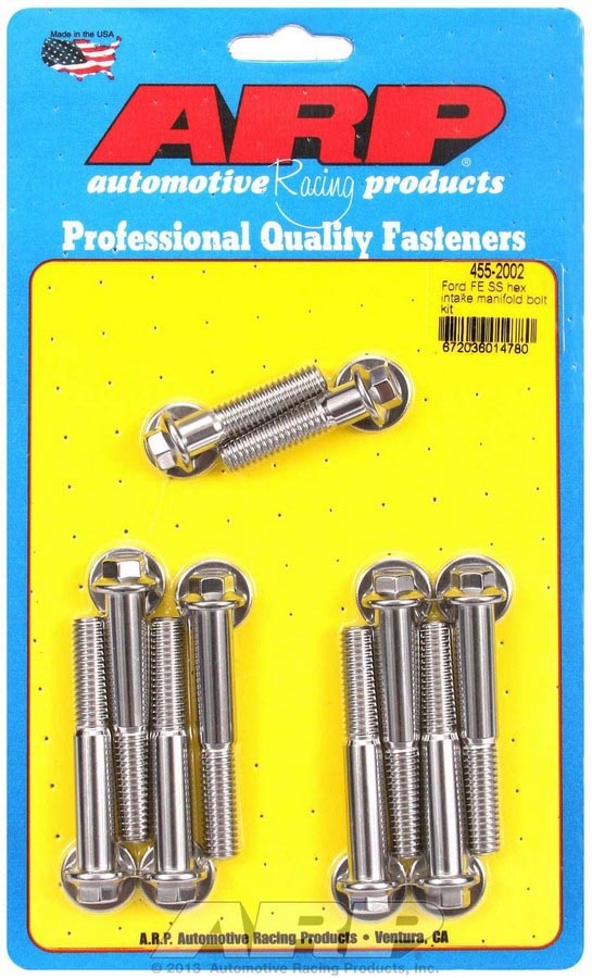 ARP BBF S/S Intake Bolt Kit 6pt. 455-2002