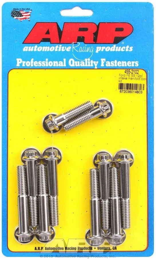 ARP BBF S/S Intake Bolt Kit 12pt. 455-2102