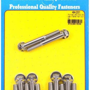 ARP Pontiac S/S Intake Bolt Kit 6pt. 494-2001