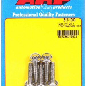 ARP S/S Bolt Kit - 12pt. (5) 1/4-20 x 1.000 611-1000