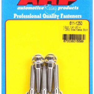 ARP S/S Bolt Kit - 12pt. (5) 1/4-20 x 1.250 611-1250