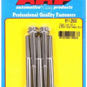 ARP S/S Bolt Kit - 12pt. (5) 1/4-20 x 2.500 611-2500