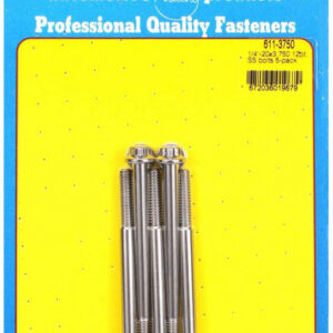 ARP S/S Bolt Kit - 12pt. (5) 1/4-20 x 3.750 611-3750
