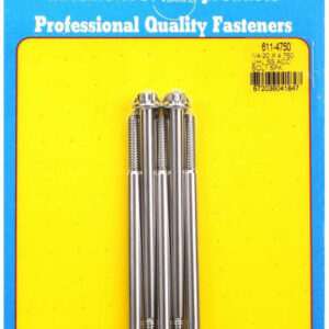 ARP S/S Bolt Kit - 12pt. (5) 1/4-20 x 4.750 611-4750