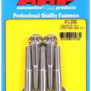 ARP S/S Bolt Kit - 12pt. (5) 5/16-18 x 2.000 612-2000