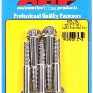 ARP S/S Bolt Kit - 12pt. (5) 5/16-18 x 2.250 612-2250