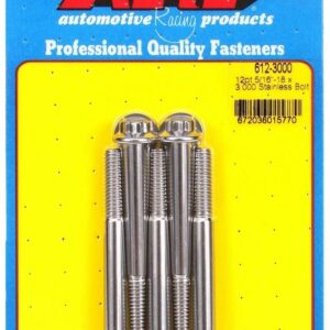 ARP S/S Bolt Kit - 12pt. (5) 5/16-18 x 3.000 612-3000