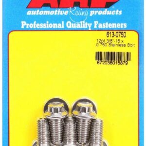 ARP S/S Bolt Kit - 12pt. (5) 3/8-16 x .750 613-0750