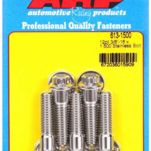 ARP S/S Bolt Kit - 12pt. (5) 3/8-16 x 1.500 613-1500