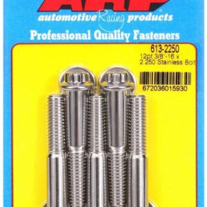 ARP S/S Bolt Kit - 12pt. (5) 3/8-16 x 2.250 613-2250
