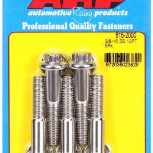 ARP S/S Bolt Kit - 12pt. (5) 3/8-16 x 2.000 615-2000