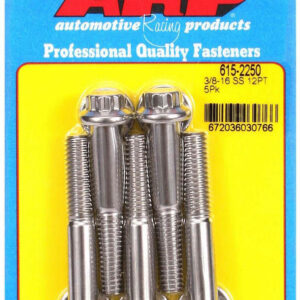 ARP S/S Bolt Kit 12pt 5pk 3/8-16 x 2.250 615-2250