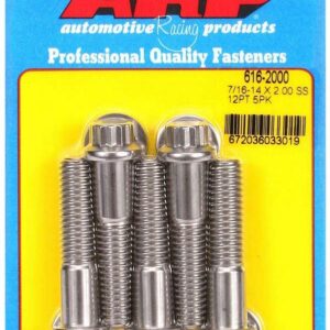 ARP S/S Bolt Kit 12pt 5pk 7/16-14 x 2.000 616-2000