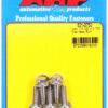 ARP S/S Bolt Kit - 6pt. (5) 1/4-20 x .750 621-0750