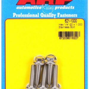 ARP S/S Bolt Kit - 6pt. (5) 1/4-20 x 1.000 621-1000