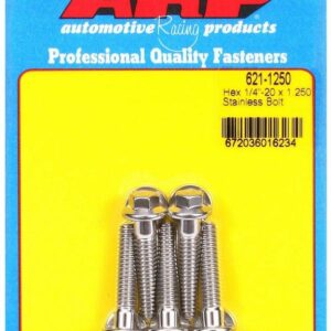 ARP S/S Bolt Kit - 6pt. (5) 1/4-20 x 1.250 621-1250