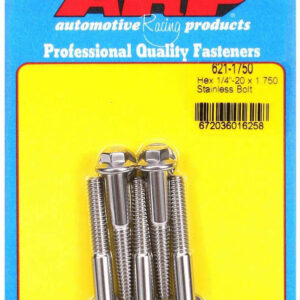 ARP S/S Bolt Kit - 6pt. (5) 1/4-20 x 1.750 621-1750