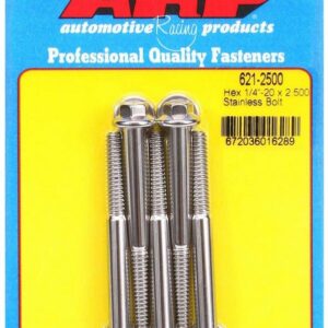 ARP S/S Bolt Kit - 6pt. (5) 1/4-20 x 2.500 621-2500