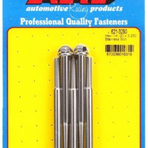 ARP S/S Bolt Kit - 6pt. (5) 1/4-20 x 3.250 621-3250